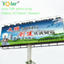 Nova placa de publicidade ao ar livre solar liderada CE iluminação projeto iluminação system(JR-960)